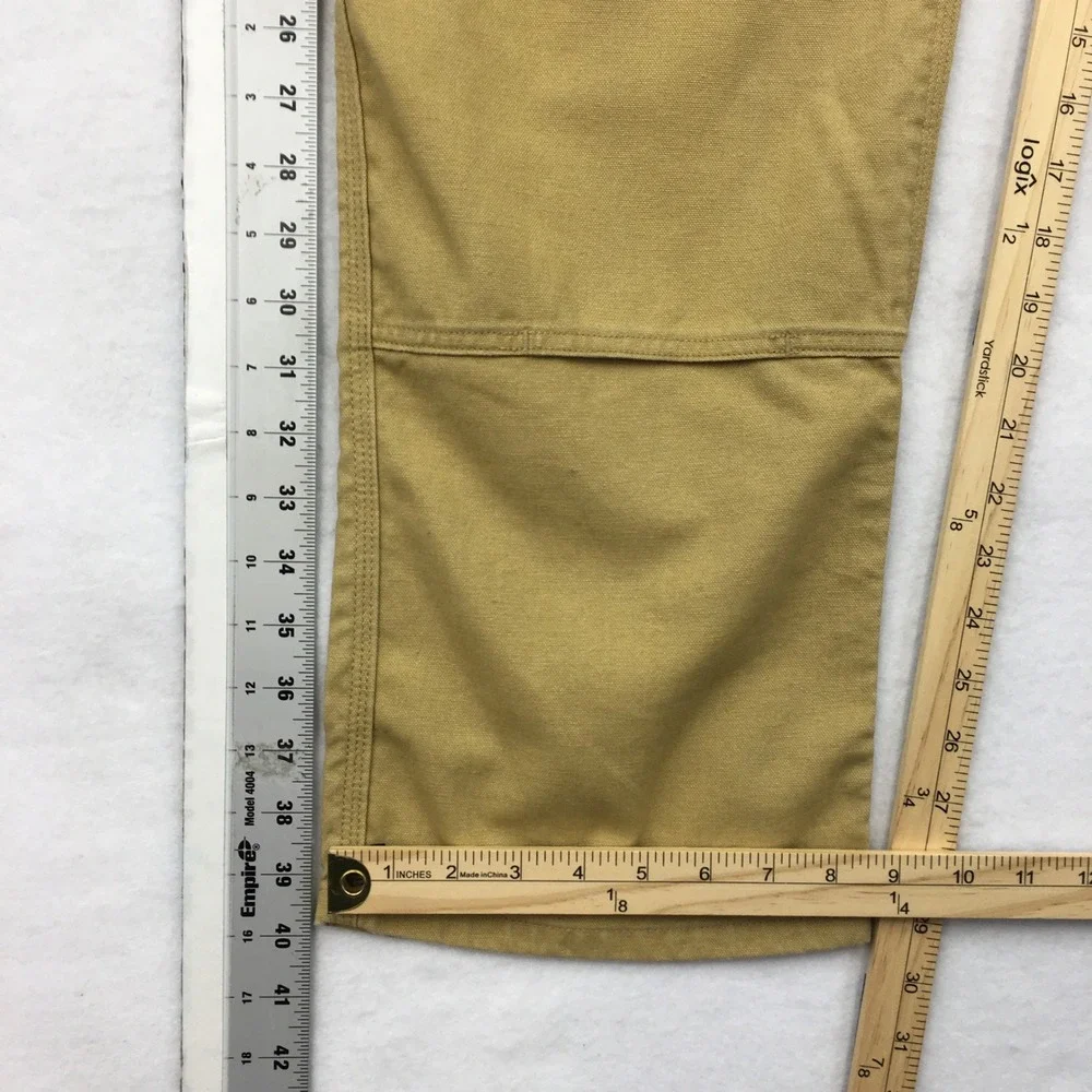 Patagonia Iron Forge Hemp Canvas Double Knee Pants Tan Brown Mens 32 Workwear